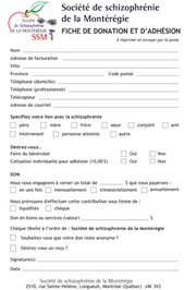 Faire un don à la Société de schizophrénie de la Montérégie (SSM)